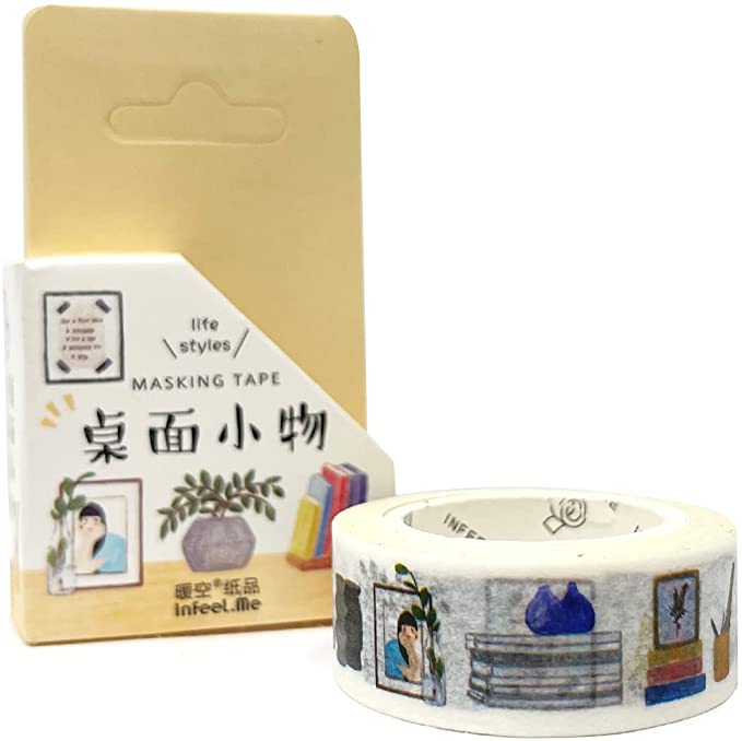 Unique Designs Washi Masking Tape, Desktop Accessories (15mm x 7m)