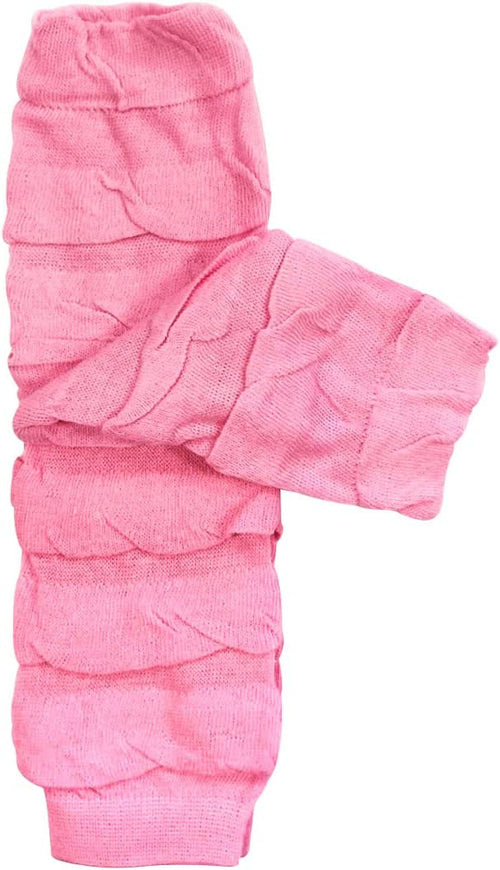 Children's Solid Leg Warmer, Ruffle Light Pink