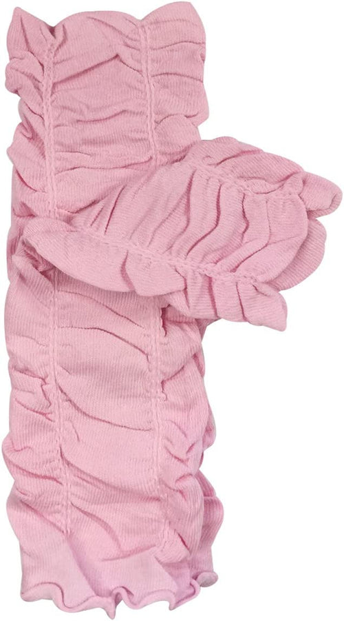 Children's Solid Leg Warmer, Ruched Light Pink