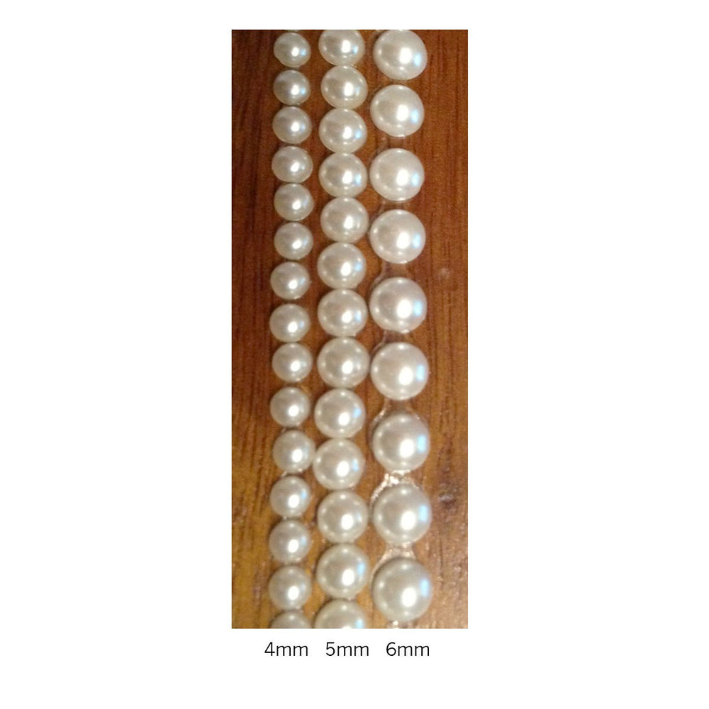 ALLYDREW Pearl Stickers Adhesive Gem Pearl Sticker Strips (3mm, 5mm, 6 –  allydrew