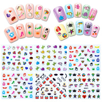Funky Patterns Nail Art Nail Stickers (30 sheets)