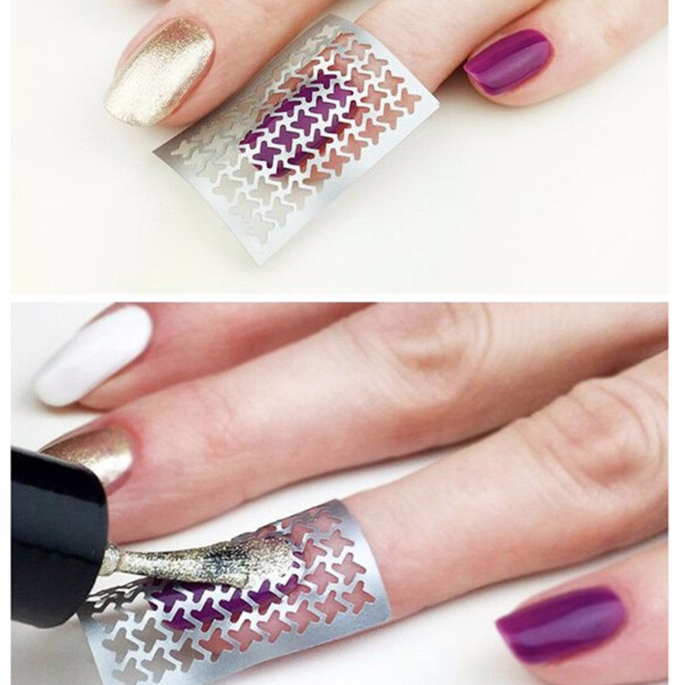 Holographic Nail Art Nail Stickers Bundle, 24 Designs