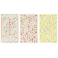 Lemon Fruit Cupcakes & Macaroons Nail Art Fruits & Cupcakes Nail Stickers (3 sheets)