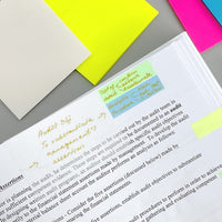 Multi-color Transparent Sticky Notes Waterproof Memo Pads (250 sheets)