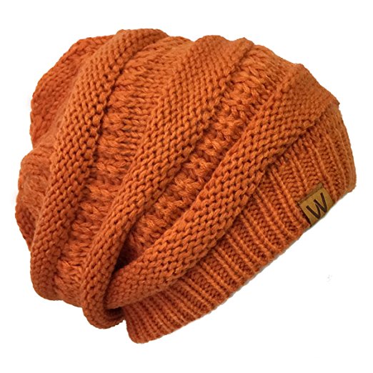 Thick Knit Slouchy Beanie for Men & Women