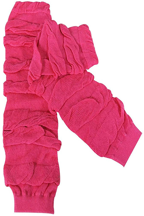 Children's Solid Leg Warmer, Ruffle Pink