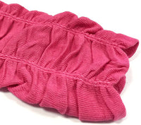 Children's Solid Leg Warmer, Ruched Pink