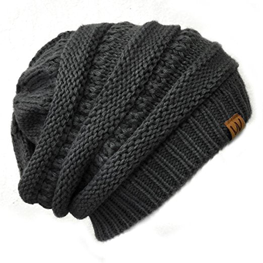 Thick Knit Slouchy Beanie for Men Women – allydrew