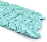Children's Solid Leg Warmer, Ruched Teal