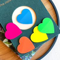 Multi-color Heart Transparent Sticky Notes Waterproof Memo Pads (250 sheets)