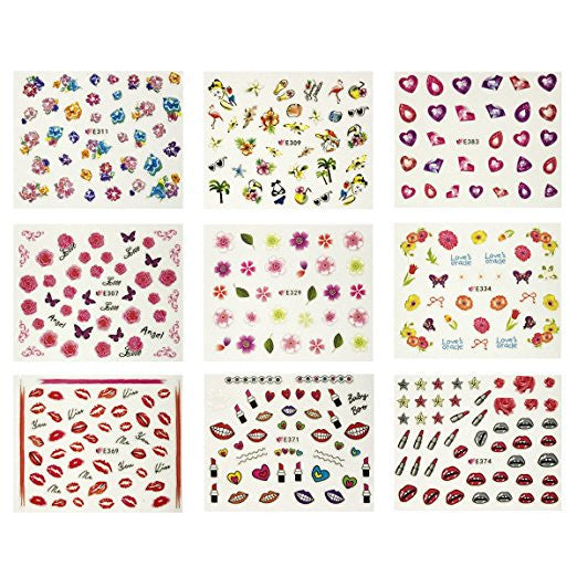 Beauty Nail Art Nail Stickers (50 sheets/2000+ Nail Decal Stickers ...