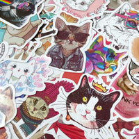 Allydrew Waterproof Vinyl Sticker Decal, Kitty Cats
