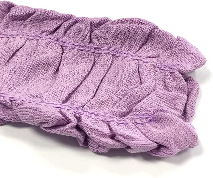 Children's Solid Leg Warmer, Ruched Purple