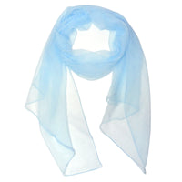 Solid Color Lightweight 100% Silk Long Scarf