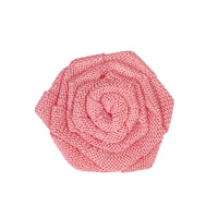 Burlap Rose Blossom Embellishments (set of 12)