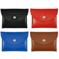 Multicolor Envelope Coin Pouch Leather Card Case (Set of 4)