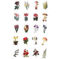 Spring Flowers Decorative Scrapbooking Washi Stickers (60 stickers)