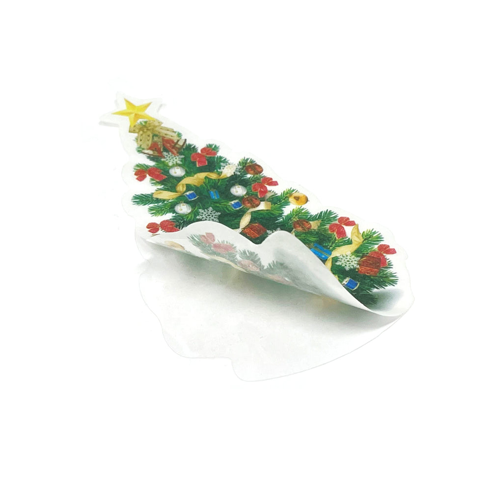 Christmas Tree & Decor Holiday Scrapbooking Washi Stickers (60 stickers)