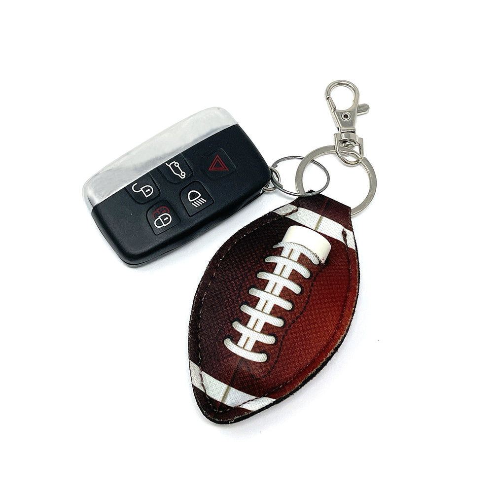 Football Chapstick Holder Keychain (set of 10)