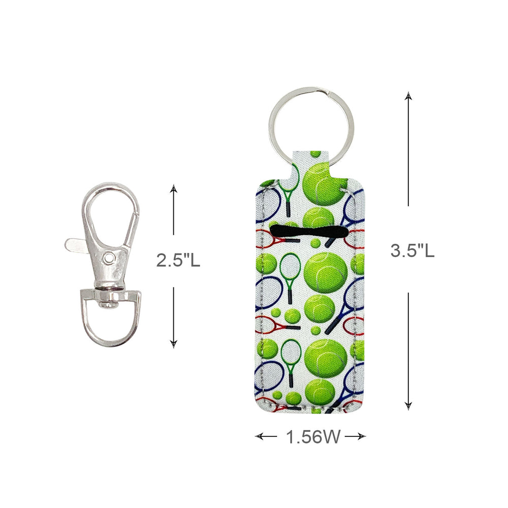 Tennis Chapstick Holder Keychain (set of 10)