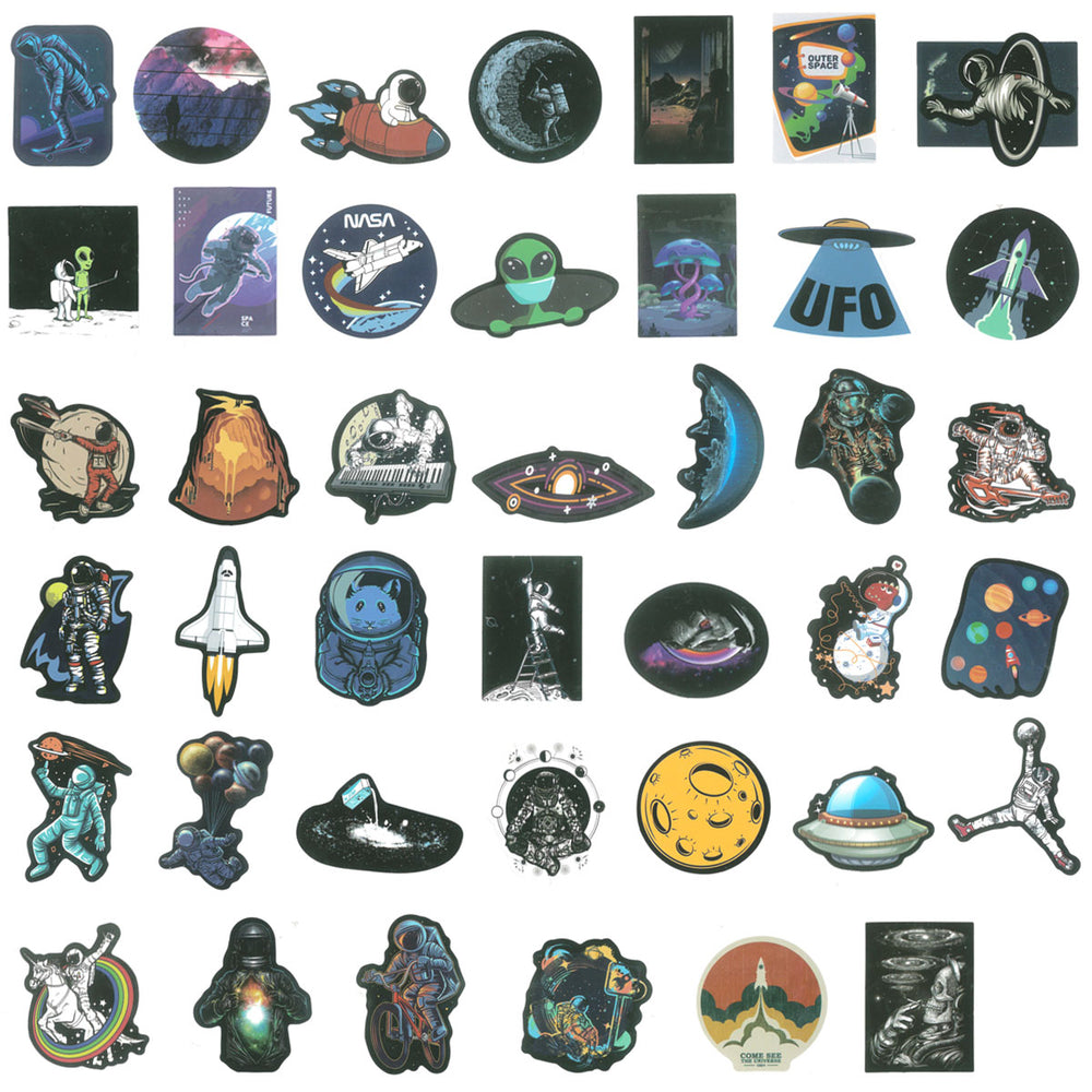 Exploration Sticker Space Exploration Waterproof Vinyl Stickers (100 stickers) – allydrew