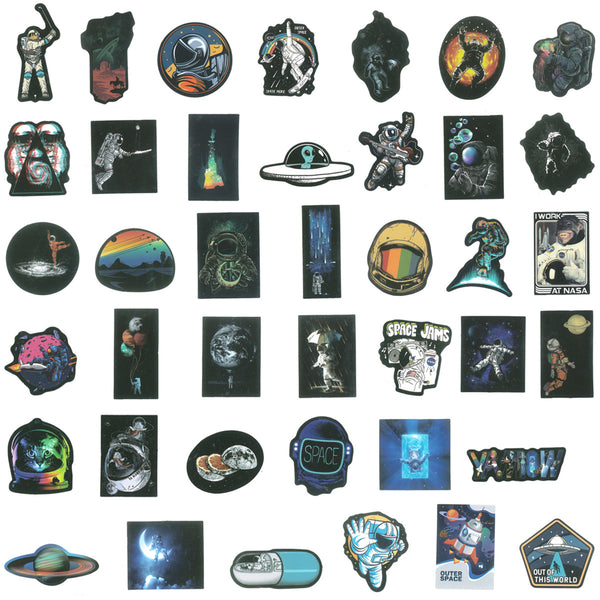 Exploration Sticker Space Exploration Waterproof Vinyl Stickers (100 stickers) – allydrew
