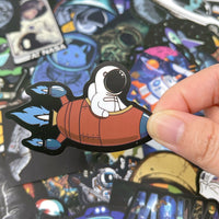 Space Exploration Waterproof Vinyl Stickers (100 stickers)