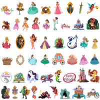 Fantasy Princess Waterproof Vinyl Stickers (100 stickers)