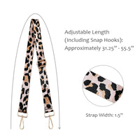Tan Leopard Adjustable Bag Strap