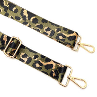 Green Leopard Adjustable Bag Strap