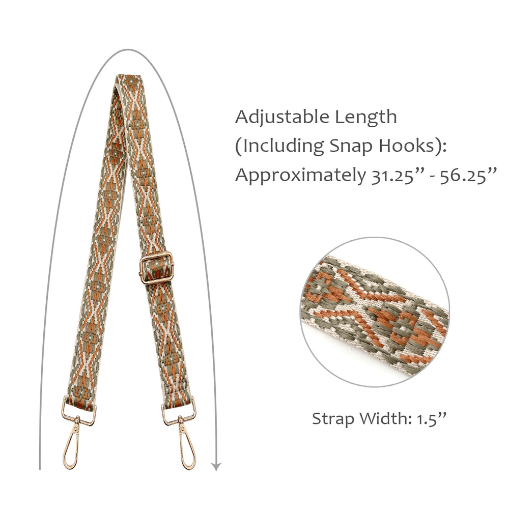 Tan Boho Adjustable Bag Strap