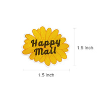 Sunflower Happy Mail Sticker Roll Label Stickers (500 stickers)