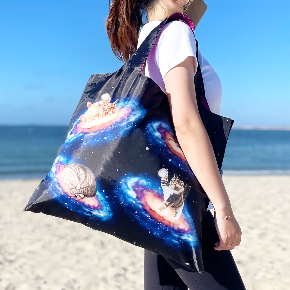 Galaxy Cats Allybag Foldable Eco-Friendly Reusable Bag