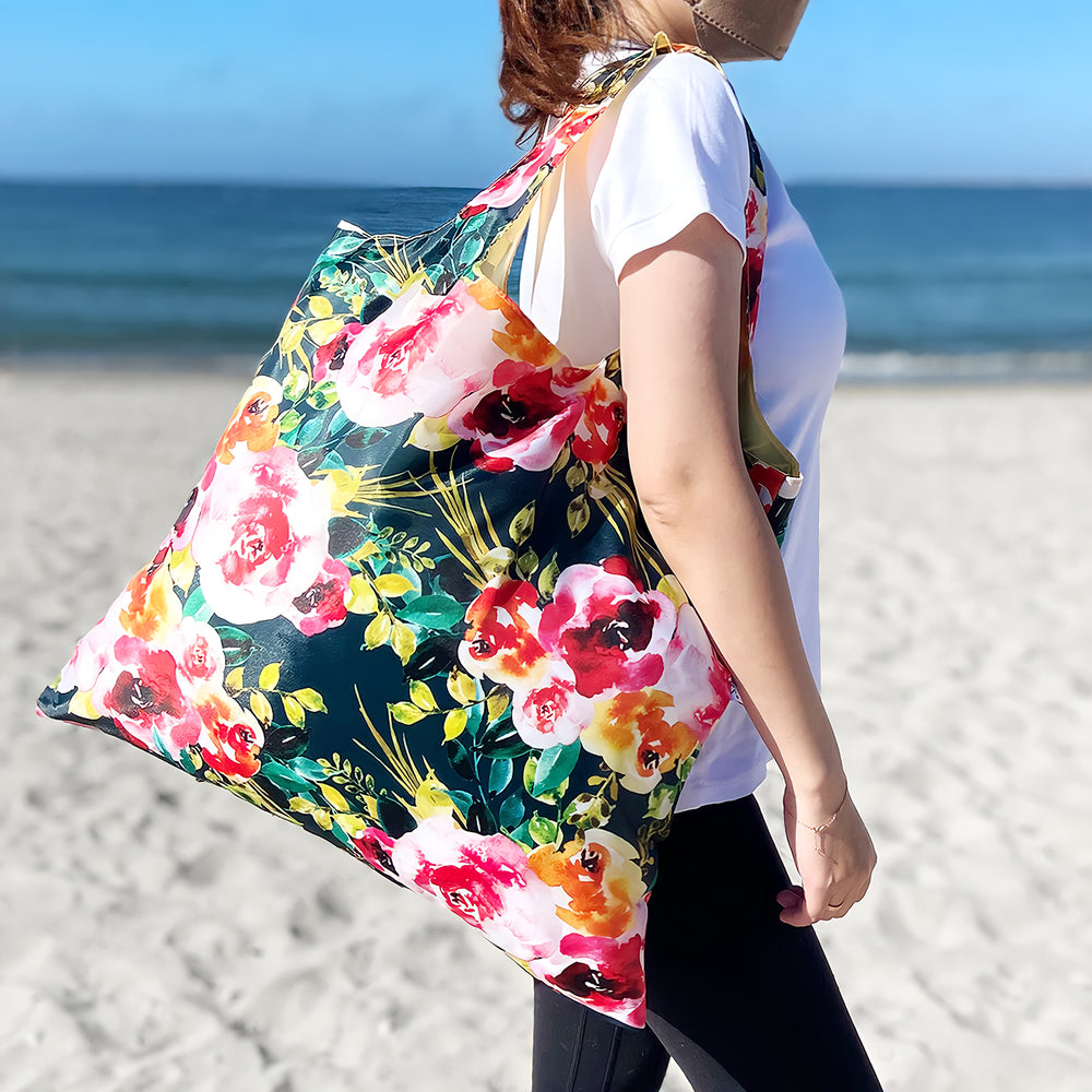 Night Blossom Allybag Foldable Eco-Friendly Reusable Bag