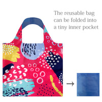 Retro Bubbles Allybag Foldable Eco-Friendly Reusable Bag