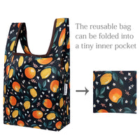 Citrus Nylon Reusable Foldable JoliBag Grocery Bag (set of 2)