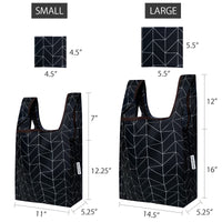 Rhombus Nylon Reusable Foldable JoliBag Grocery Bag (set of 2)