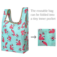 Fox Trot Nylon Reusable Foldable JoliBag Grocery Bag (set of 2)