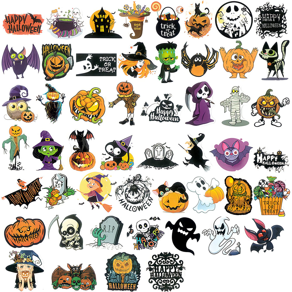 Pantomime Stickers Trick or Treat Halloween Vinyl Stickers (100 stickers) – allydrew