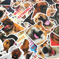 Silly Dogs Waterproof Vinyl Stickers (100 stickers)
