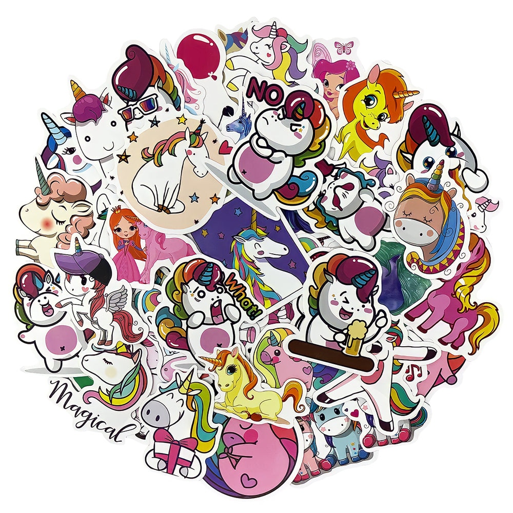 Unicorn Waterproof Vinyl Stickers (100 stickers)
