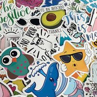 Groovy Vibes Waterproof Vinyl Stickers (100 stickers)