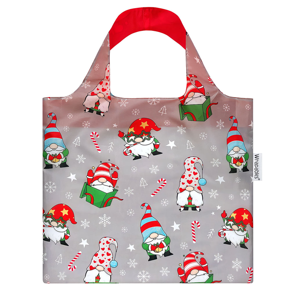 Festive Gnomes Allybag Foldable Eco-Friendly Reusable Bag