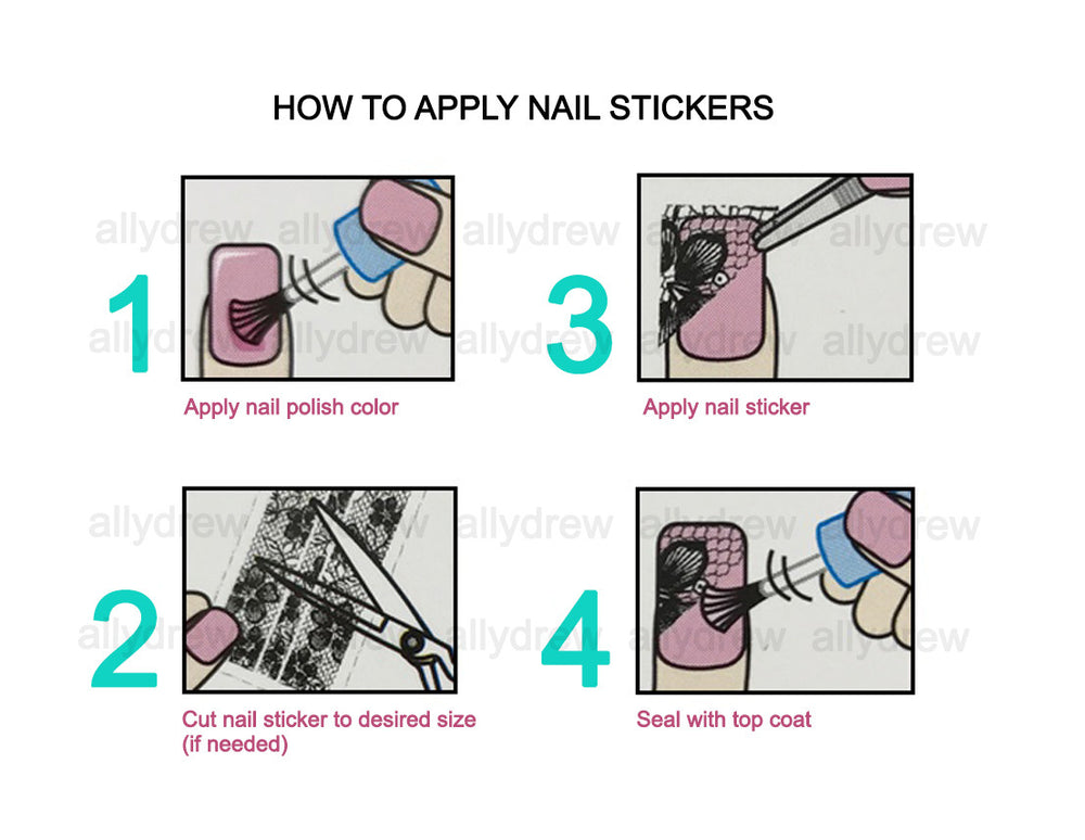 Kitty Nail Art Nail Stickers (24 sheets)