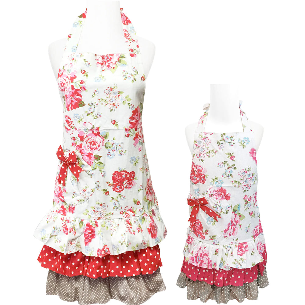 Country Rose Sweetheart Apron (Adult & Child)